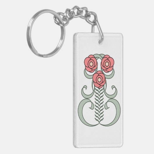 Porte-clés fleur Art Déco キーホルダー (正面左)
