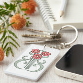 Porte-clés fleur Art Déco キーホルダー (正面右)