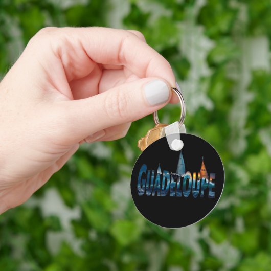 Porte-Clés Guadeloupe Sunset | Keychain キーホルダー (手)