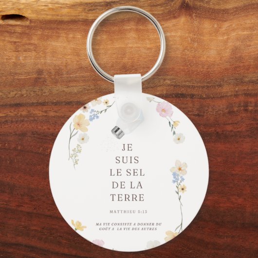 Porte-clés Je suis le Sel de la Terre  キーホルダー (裏面)