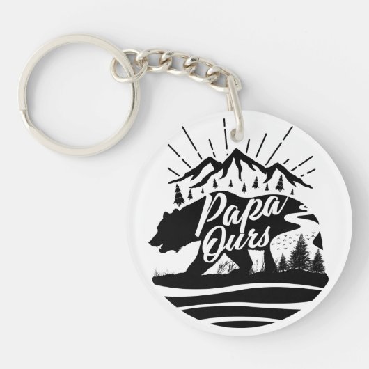 Porte-Clés Papa Ours pour Fête des Pères キーホルダー (正面)