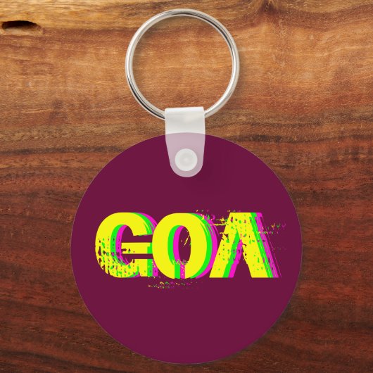 Porte-clés psychédélique goa キーホルダー (正面)