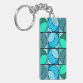 Porte-clés seventies bleu キーホルダー (正面左)