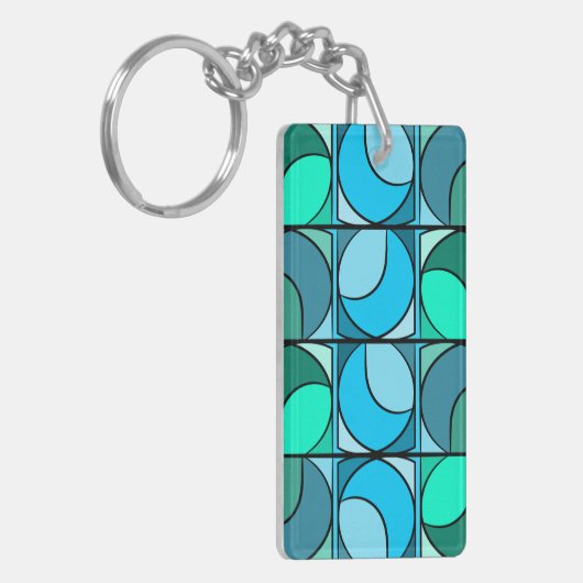 Porte-clés seventies bleu キーホルダー (正面左)