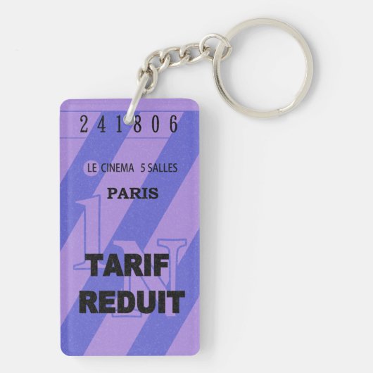 Porte-clés ticket de cinéma キーホルダー (裏面)
