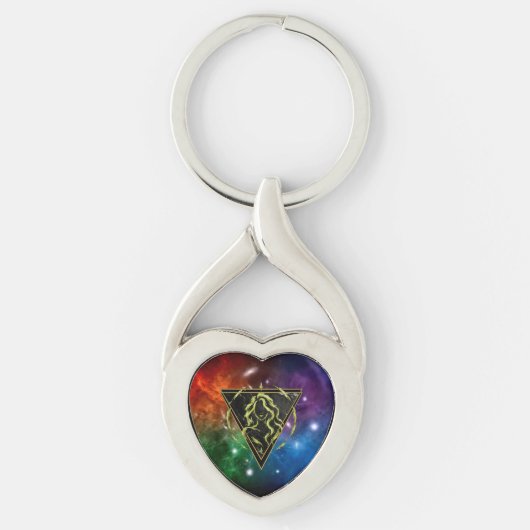 Porte-clés Vierge Zodiaque Cadeau Astrologie キーホルダー (正面)