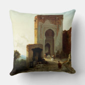 Porte de Justice、アルハンブラ、グラナダ(キャンバスの油 クッション (裏面)