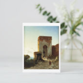 Porte de Justice, Alhambra, Granada (キャンバスに油) ポストカード (スタンド正面)