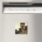 Porte de Justice, Alhambra, Granada (キャンバスに油) マグネット (インサイチュ (食洗機))