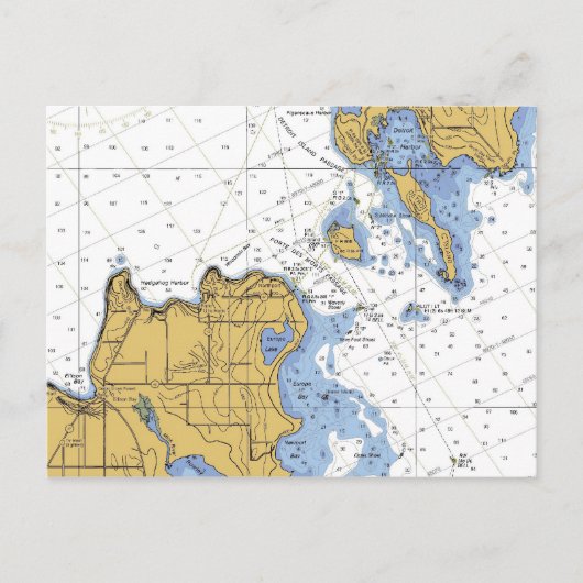 Porte Des Morts、WI Death Door、ハガキ航海のー ポストカード (正面)