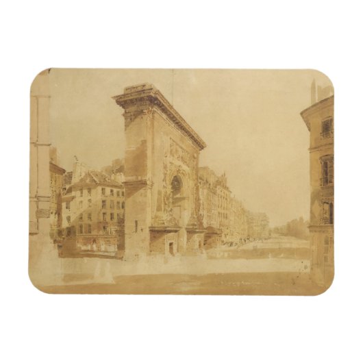 Porte St Denis, Paris (w/c) マグネット (横)