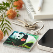 Porteclés acrylique SOS Panda キーホルダー (正面右)