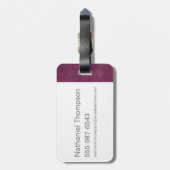 PORTENTINA GOLDSTEIN™ MACUSA™グラフィック ラゲッジタグ (裏面縦)