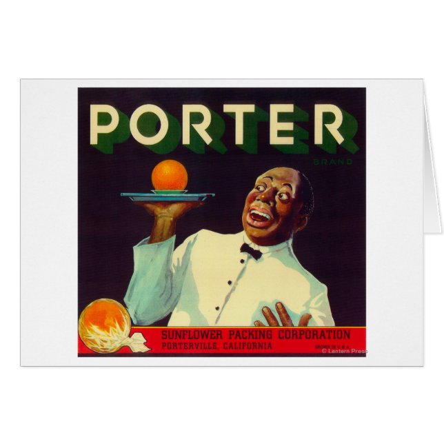 Porter Orange LabelPorterville, CA (正面横)