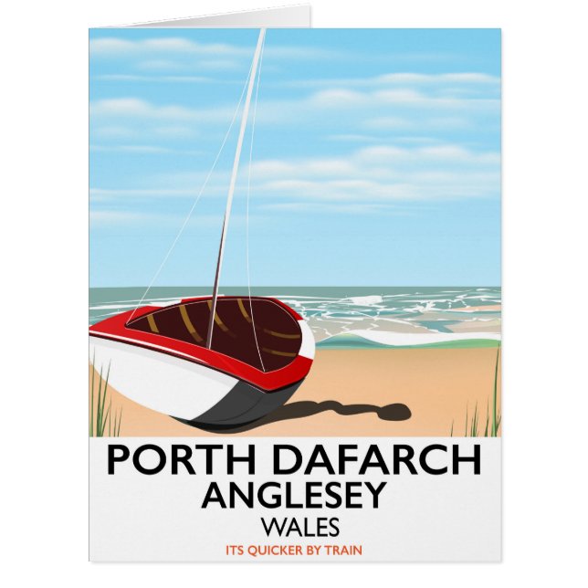 Porth Dafarch、Angleseyヴィンテージ旅行ポスター (正面)