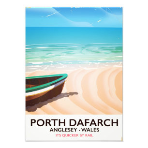 Porth Dafarch, Anglesey Welshビーチポスター フォトプリント