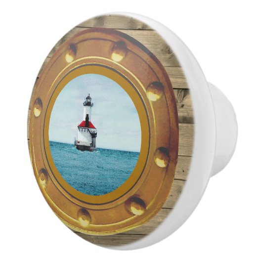 Porthole Lighthouse Ceramic Pull セラミックノブ (右)