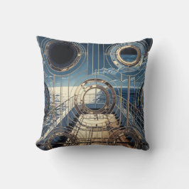 Porthole Nautical Ocean Liner Luxury Art Deco クッション