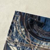 Porthole Nautical Ocean Liner Luxury Art Deco ビーチタオル (インサイチュ)