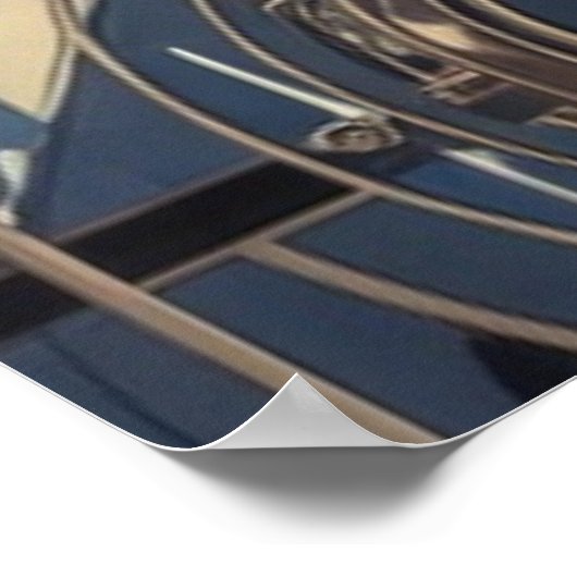 Porthole Nautical Ocean Liner Luxury Art Deco ポスター (角)