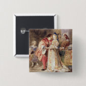 PortiaおよびBassanio、c.1826 (w/c、茶色インク、bodyc 缶バッジ (正面&裏面)