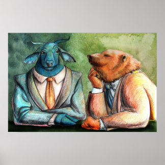 Portia St. Lukeによる株式市場 ポスター