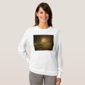 Porticiから見られるVesuviusの噴火 Tシャツ (正面フル)