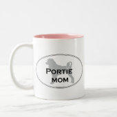 Portieのお母さん ツートーンマグカップ (左)