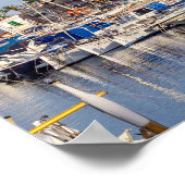 Portixol marina at dusk - Palma de Mallorca ポスター (角)