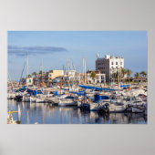 Portixol marina at dusk - Palma de Mallorca ポスター (正面)