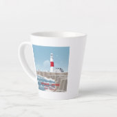 Portland Bill Lighthouse カフェラテマグ (左アングル)