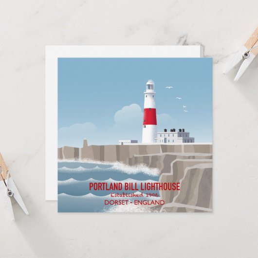 Portland Bill Lighthouse カード (正面/裏面インサイチュ)