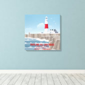 Portland Bill Lighthouse キャンバスプリント (インサイチュ (ウッドフロア))