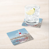 Portland Bill Lighthouse スクエアペーパーコースター (インサイチュ)