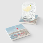 Portland Bill Lighthouse ストーンコースター (横)