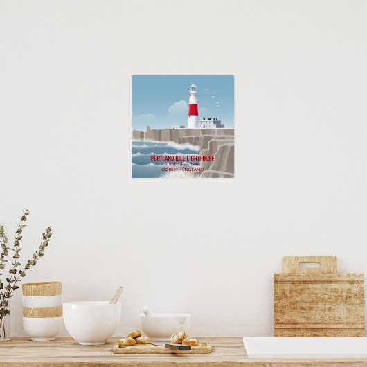 Portland Bill Lighthouse ポスター (キッチン)