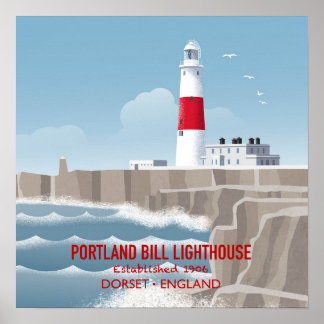 Portland Bill Lighthouse ポスター