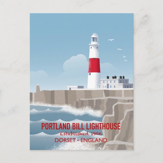 Portland Bill Lighthouse ポストカード (正面)