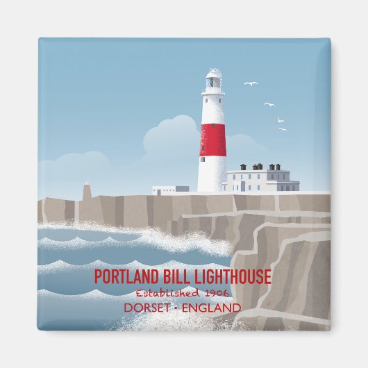 Portland Bill Lighthouse マグネット (正面)