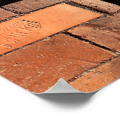 portland brick sidewalk ポスター (角)