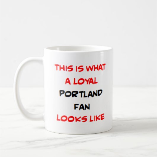 portland fan, loyal コーヒーマグカップ (左)