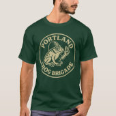 Portland Frog Brigade Retro Design Tシャツ (正面)