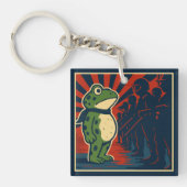 Portland Frog Protest キーホルダー (正面)