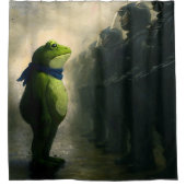 Portland Frog Protest シャワーカーテン (正面)