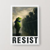 Portland Frog Protest 缶バッジ (正面)