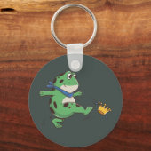 Portland Frog Protest Anti ICE キーホルダー (正面)