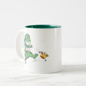 Portland Frog Protest Anti ICE  ツートーンマグカップ (正面左)