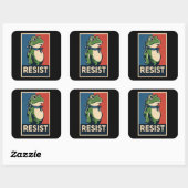 Portland Frog Protest Anti Ice Resistance I Stand  スクエアシール (シート)