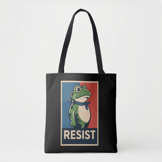 Portland Frog Protest Anti Ice Resistance I Stand  トートバッグ (正面)