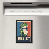 Portland Frog Protest Anti Ice Resistance I Stand マグネット (インサイチュ (食洗機))